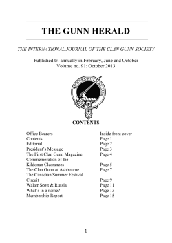 Sample Magazine - Clan Gunn Society