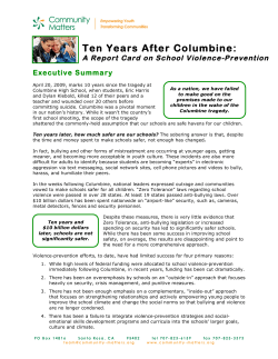 Ten Years After Columbine