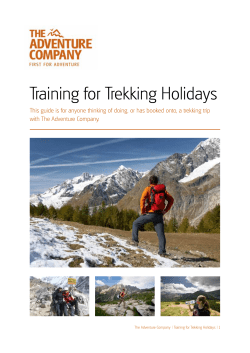 Training for Trekking Holidays