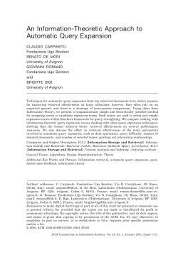 An Information-Theoretic Approach to Automatic