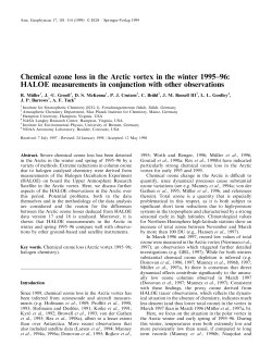 Chemical ozone loss in the Arctic vortex in the winter 1995&plusmn;96