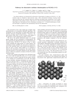 Pathways for dissociative methane chemisorption on Pt&circ;110&permil;