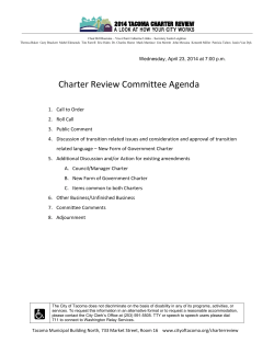 Charter Review Committee Agenda
