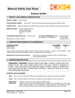 Sodium Sulfite