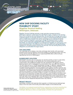 new ship docking facility feasibility study