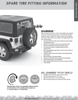 spare tire fitting information