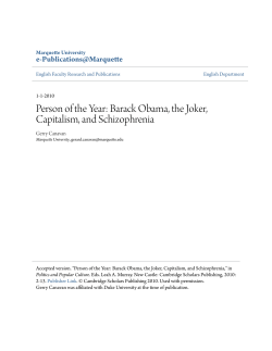 Person of the Year: Barack Obama, the Joker, Capitalism, and