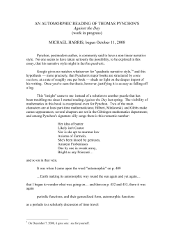 AN AUTOMORPHIC INTERPRETATION