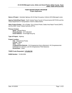 IH 30 HOV/Managed Lanes, Dallas and Grand Prairie, Dallas