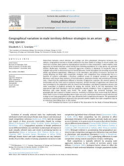 Geographical variation in male territory defence strategies in an