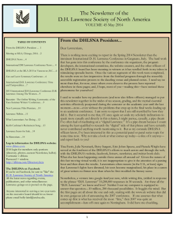 Spring 2014 - UNM English Department