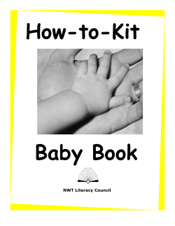 Baby Book - NWT Literacy Council