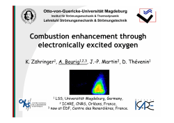 Combustion enhancement through electronically excited oxygen
