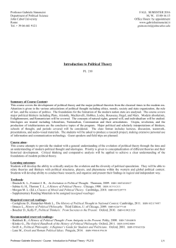 Introduction to Political Theory