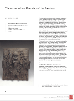 The Arts of Africa, Oceania, and the Americas