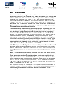 2.1.5 Bottom sediments Sediments of the Red Sea, including those