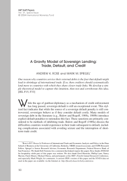 A Gravity Model of Sovereign Lending: Trade, Default, and Credit