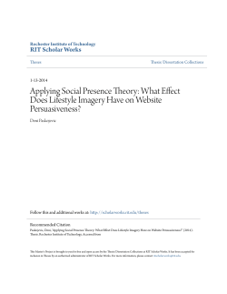 Applying Social Presence Theory: What Effect