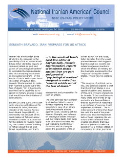 NIAC US-IRAN POLICY MEMO BENEATH BRAVADO, IRAN