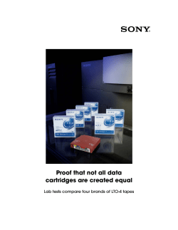 Proof that not all data cartridges are created equal