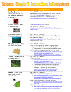Chapter 5 in Science