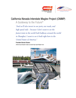 California-Nevada Interstate Maglev Project (CNIMP)