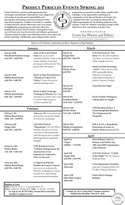 Project Pericles Events Spring 015