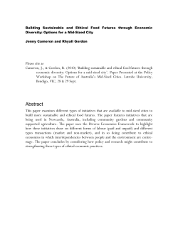 Diverse Food Economies