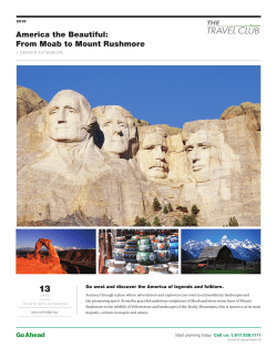America the Beautiful: From Moab to Mount Rushmore