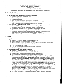 Town of Dryden Recreation Department