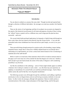 messages from the dragon realm **galley proof