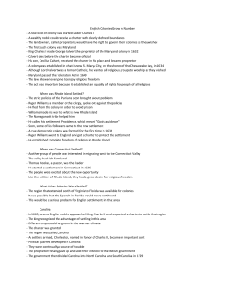 English Colonies Grow in Number