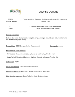 course outline - Mercer County Community College