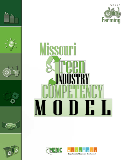 Missouri Green Farming Competency Model