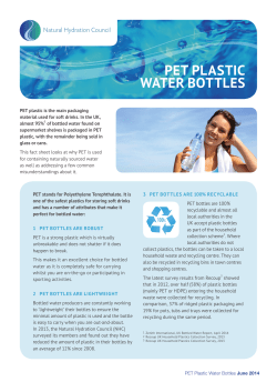pet plastic water bottles