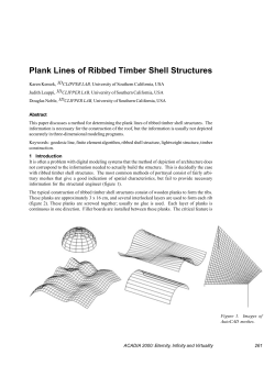 Plank Lines of Ribbed Timber Shell Structures