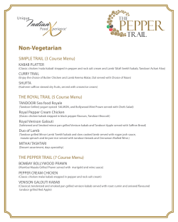 Non-Vegetarian - The Pepper Trail