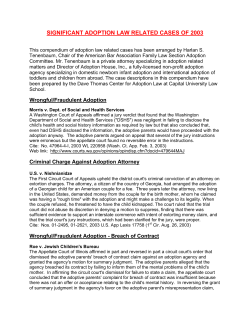 case descriptions - American Bar Association