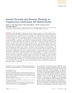 Genetic Diversity and Genomic Plasticity of Cryptococcus