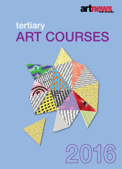 tertiary art courses supplement 2016