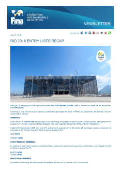 Newsletter 15 - July 27, 2016