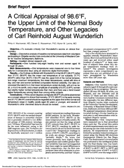 Temperature, and Other Legacies