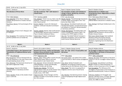 09.00 - 10.45 on Sat 11 July 2015 Panel 1 - Ruhr