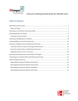 Instructor Getting Started Guide for Moodle Users