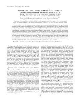 Razafimandimbison and Bremer 2002
