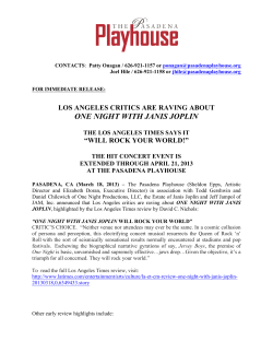 ONE NIGHT WITH JANIS JOPLIN