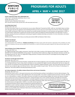 here - Newtown Public Library