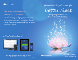 HeartMath Solution for Better Sleep