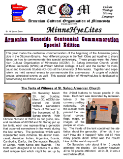 Genocide Commemoration Special Edition No. 142