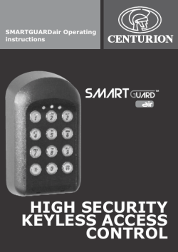 SMARTGUARDair Manual